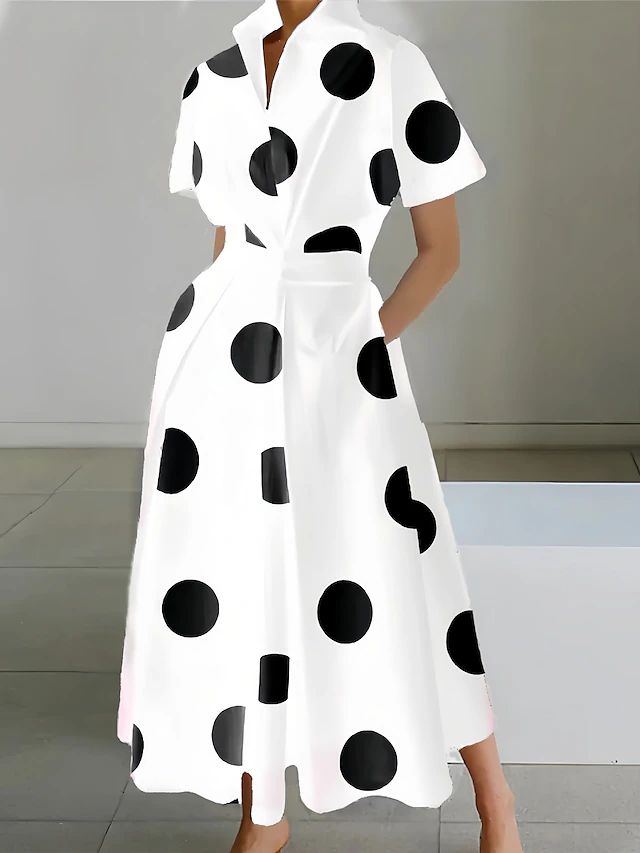 Eda - Elegant Maxikjole Med Print