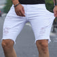 Kongeblå rippede shorts - Carl