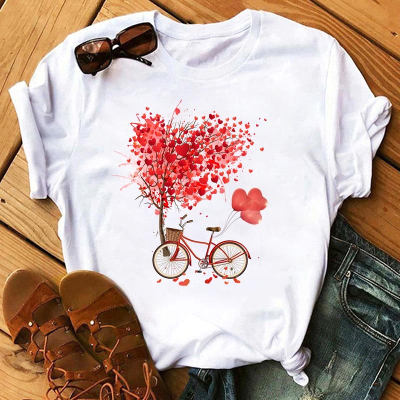 Charlotte - T-shirt til damer med skønne print