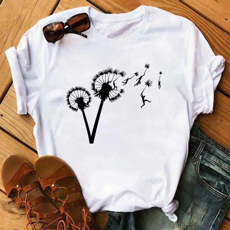 Charlotte - T-shirt til damer med skønne print
