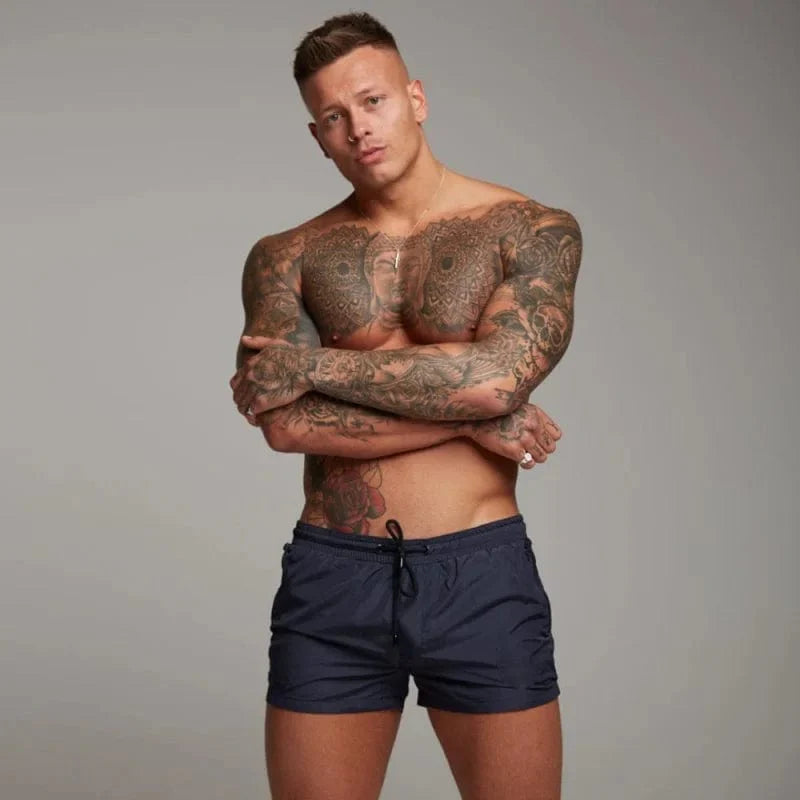 Eckbert - Korte badeshorts til mænd med lomme