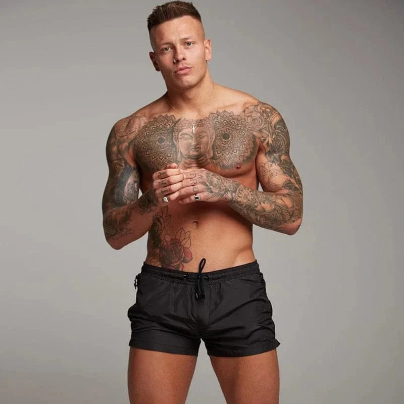 Eckbert - Korte badeshorts til mænd med lomme