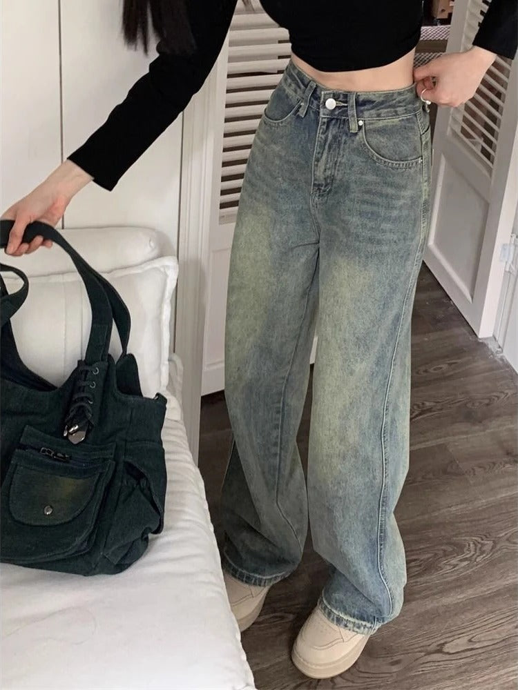 Vintage jeans med brede ben - Brae