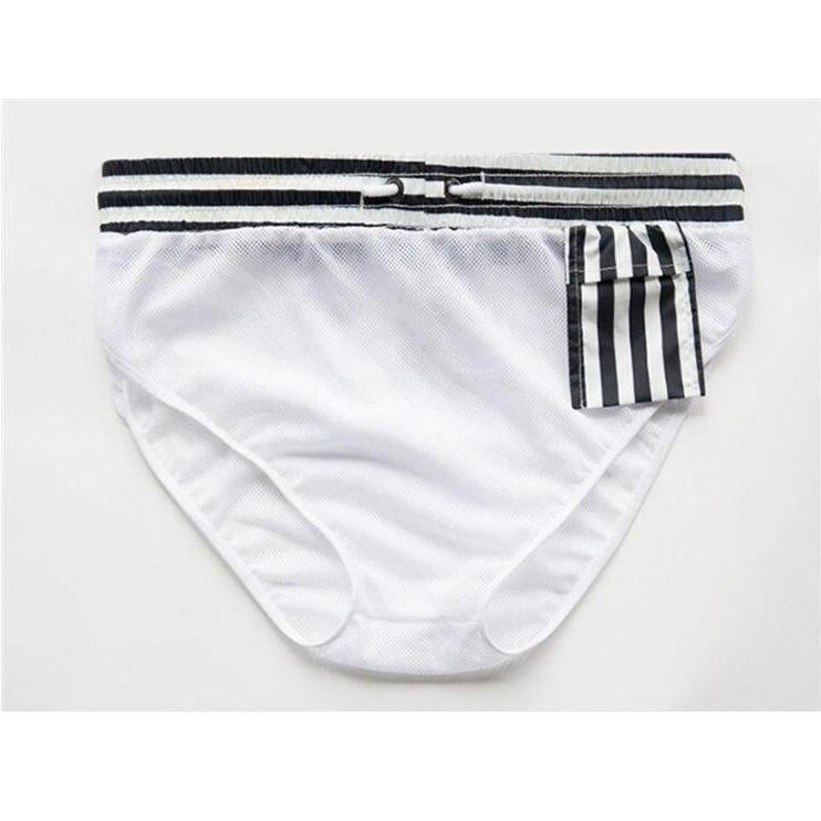 Stribede badeshorts til mænd - Hartwig