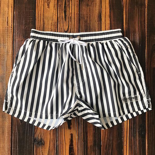 Stribede badeshorts til mænd - Hartwig