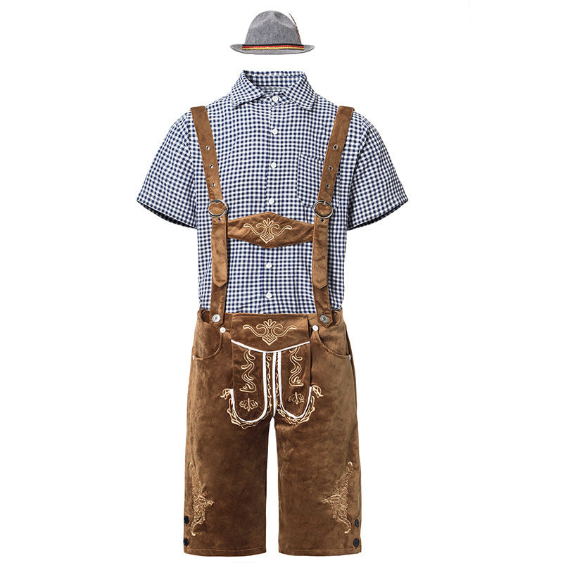 Traditionelle danske oktoberfest-lederhosen til mænd - Quintus
