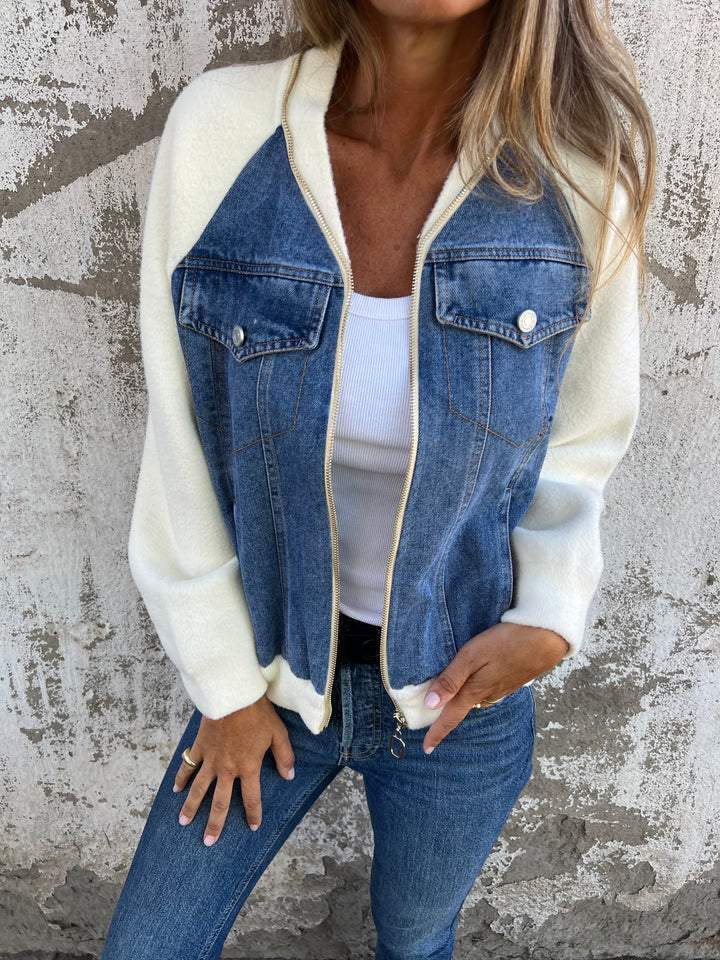 Moderne denimjakke til kvinder - Somia