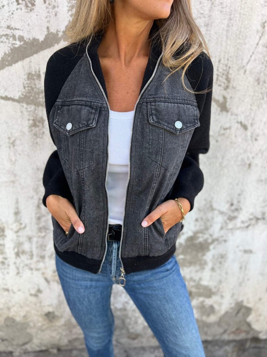 Moderne denimjakke til kvinder - Somia