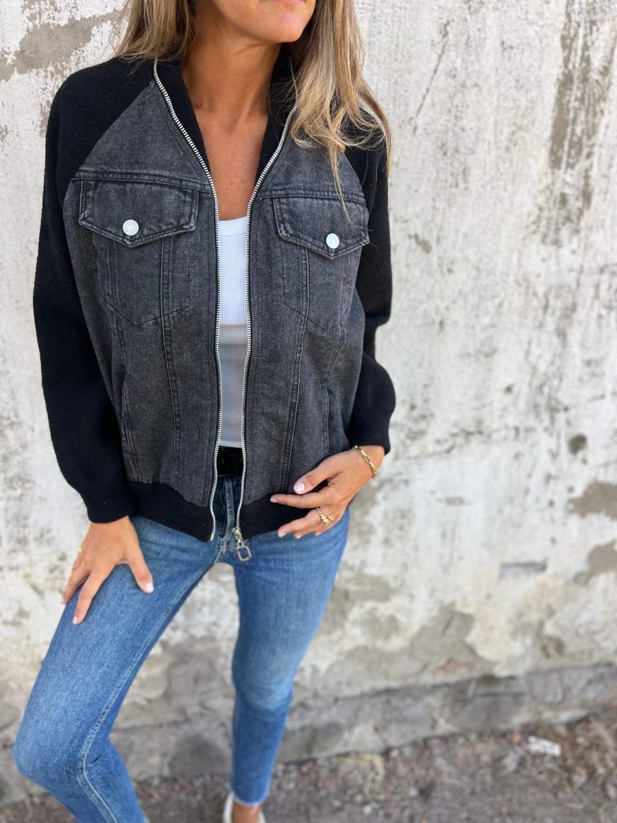 Moderne denimjakke til kvinder - Somia