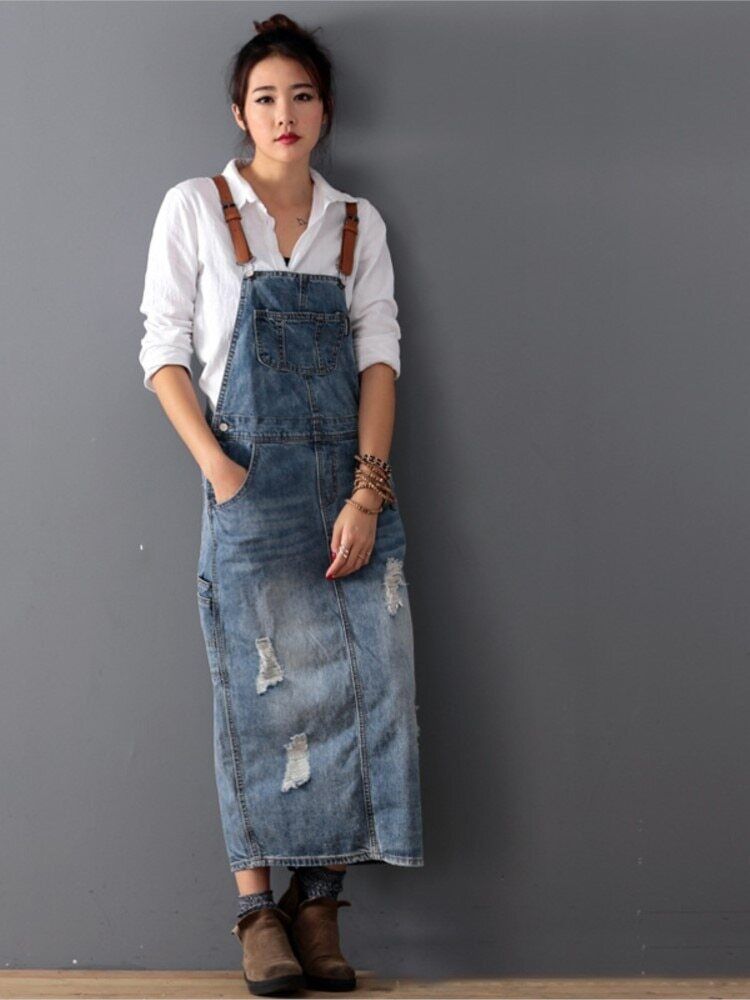 Revet denim jumpsuit - Lennon