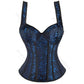 Bustier-korset i blomstret jacquard til kvinder - Maltee
