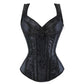 Bustier-korset i blomstret jacquard til kvinder - Maltee